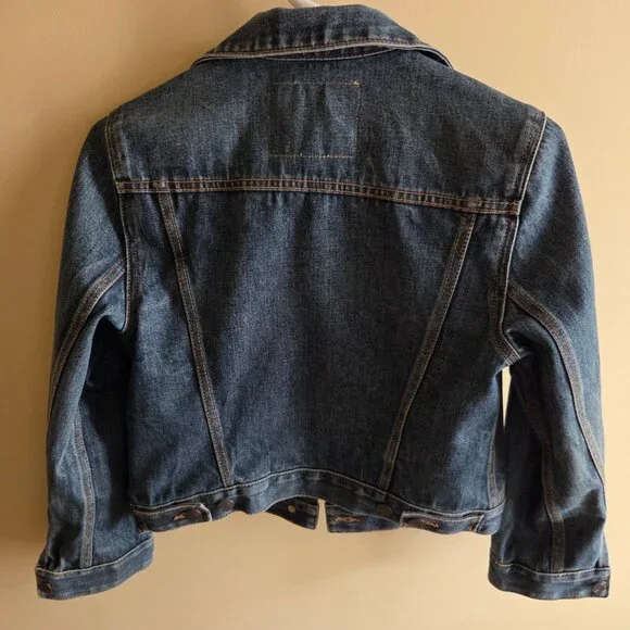 MARC JACOBS - WOMENS CROPPED DENIM JACKET USED WORN SIZE MEDIUM - Picture 5 of 5